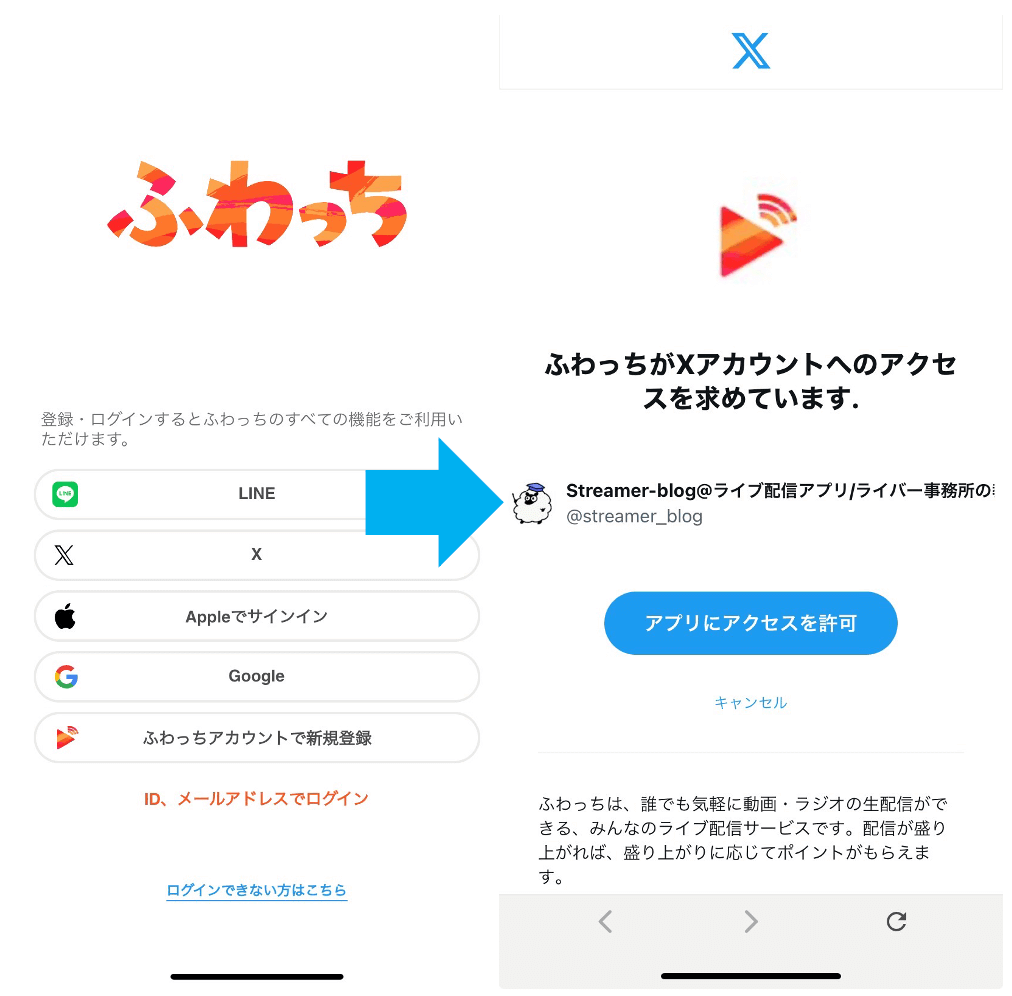 ふわっちの登録方法